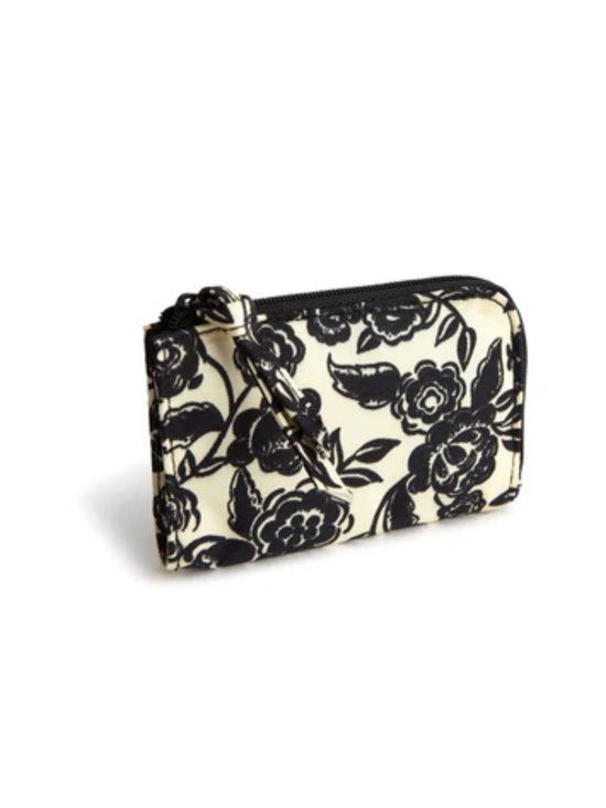 Vera Bradley Handbags - NWT Vera Bradley Zip Card Pouch - Bubbly Flowers Black